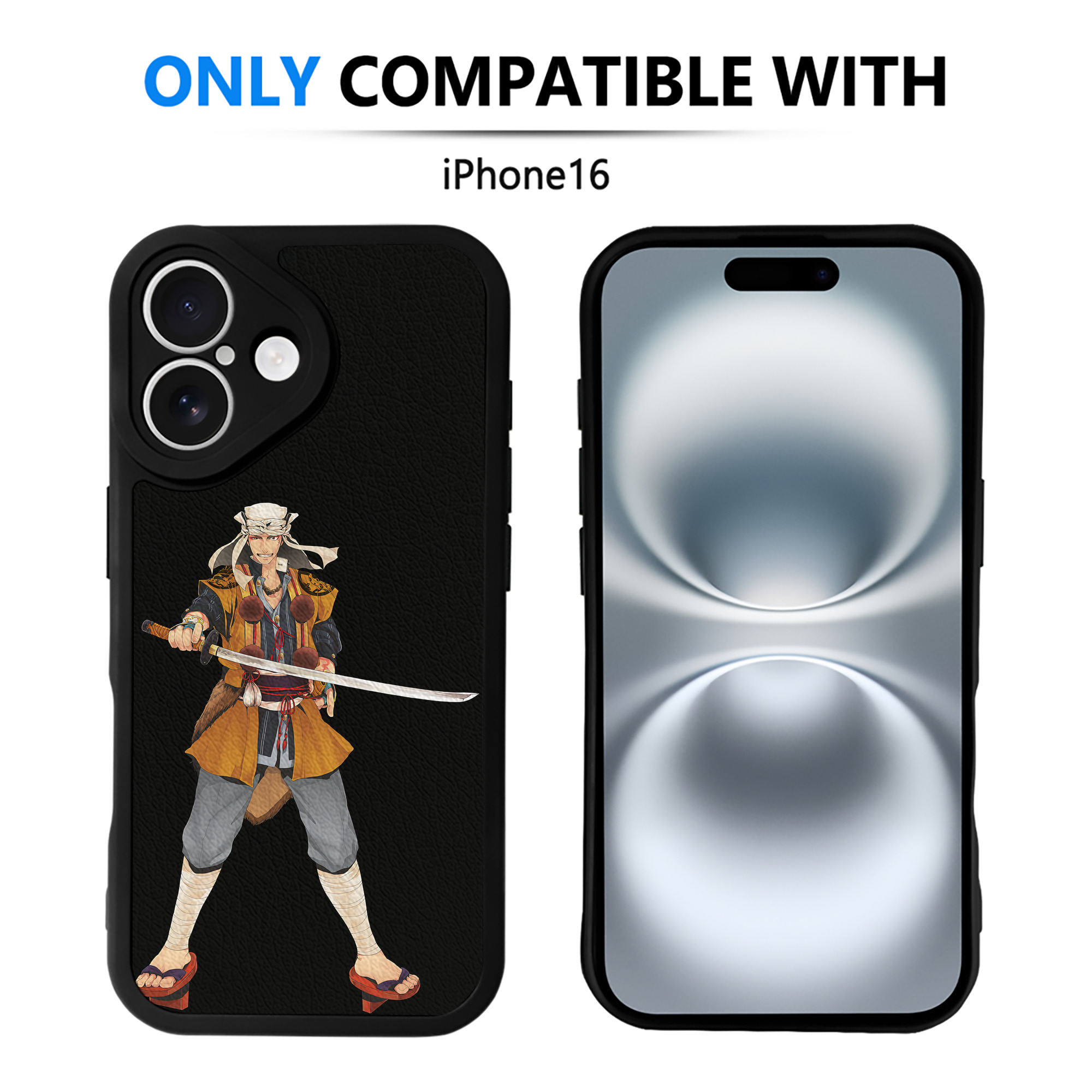 （画像用） 刀剣乱舞 Touken Ranbu 【iPhone 16シリーズ対応】シリコンスマホケース（レザー調） 材質：シリコン